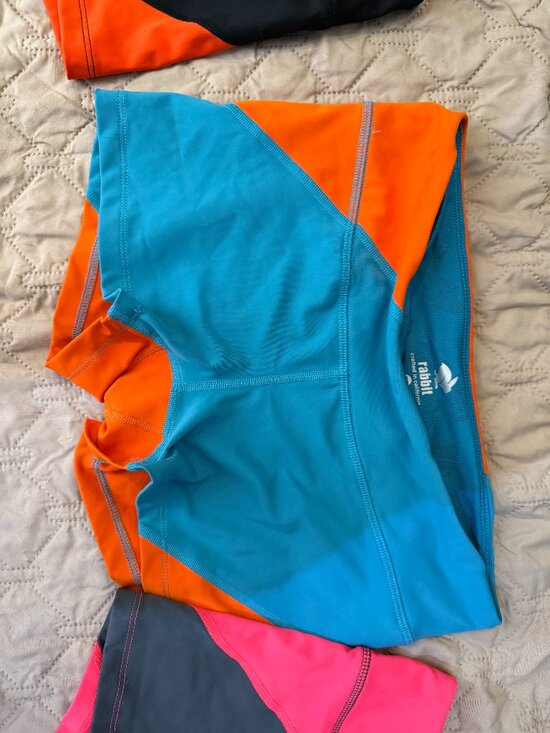 Rabbit Pants - rabbit Activewear Women's Blue & Orange Athletic Shorts